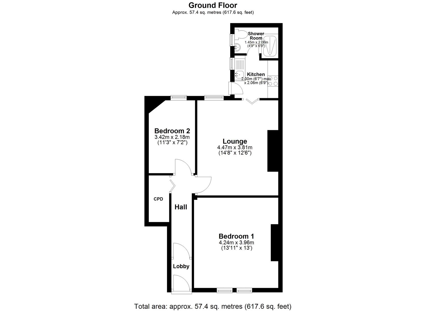 Floorplan.Mindrum Terrace, North Shields